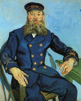 Vincent Van Gogh : Portrait of the Postman Joseph Roulin III